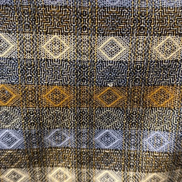 Jhane Barnes Men’s Blue Transpose Patterned Multi-Colored Button-Down Shirt - Picture 15 of 16